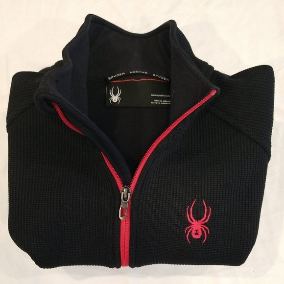 Spyder Black Jacket/Sweater with Red Details - Picture 10 of 10